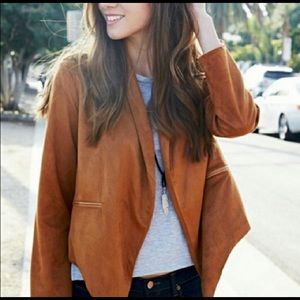 Vegan Suede Cardigan Jacket - SOLD!